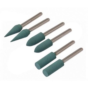 Silverline 6pc Rubber Polishing Tips