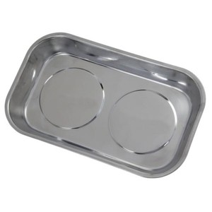 Toolzone Magnetic Tray Stainless Steel 14cm x 23cm