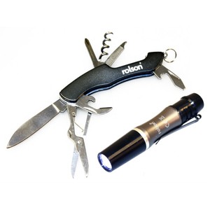Rolson Mini Multi Tool with Pen Torch