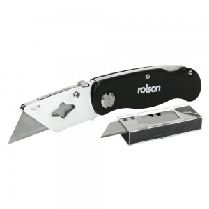 Rolson Folding Lock Back Knife With Spare Blades