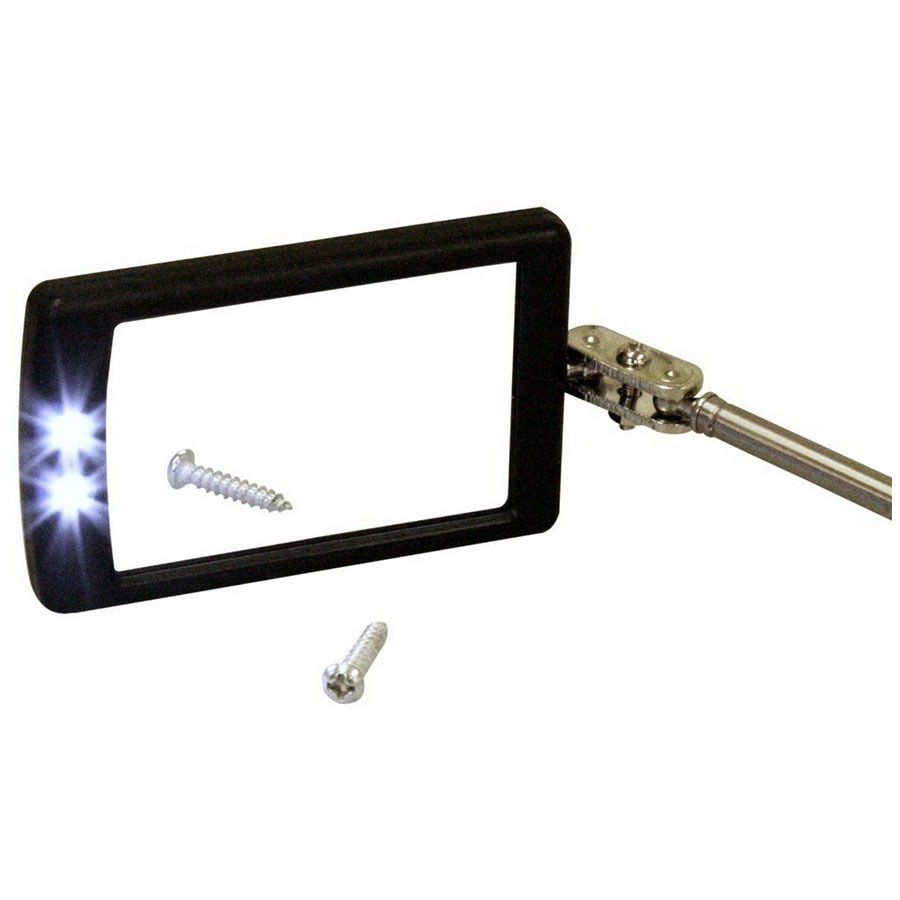 Rolson 60515 Two LED Telescopic Inspection Mirror 