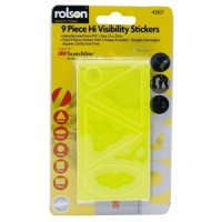 Rolson 9pc Hi Vis Stickers