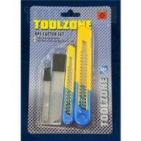 Toolzone 4pc Snap Off Blade Knife Cutter Set