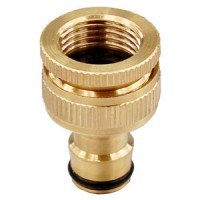 Green Jem Brass 1/2" - 3/4" Threaded Tap Connector and Reducer