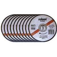 Rolson Stainless Steel Cutting Disc 115mm Pack of 10 Discs