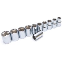 Rolson 11pc 1/2" Dr. Shallow Sockets