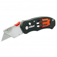 Rolson Folding Utility Knife with Screwdriver and Bits