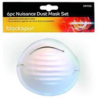Blackspur 6pc Nuisance Dust Mask Set