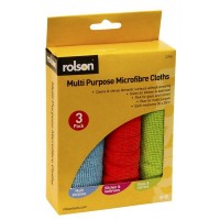 Rolson 3pc Microfibre Cloth Set