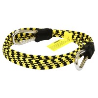 Rolson 1200mm Flat Elastic Bungee Cord with Carabiner Style Hooks