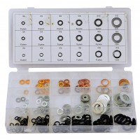 Rolson 250pc Lock - Flat and Copper Washer Assortment