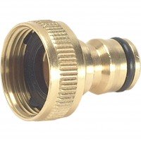 Green Jem Hose End - Brass Tap Connector