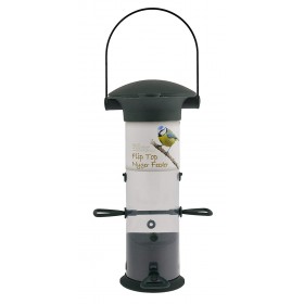 GREEN JEM NYGER FLIP TOP BIRD FEEDER