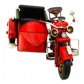 Kreatif Kraft Motorcycle and Sidecar Hand Painted Model