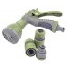 Rolson 8 Dial Garden Hose Gun with 3 Fittings